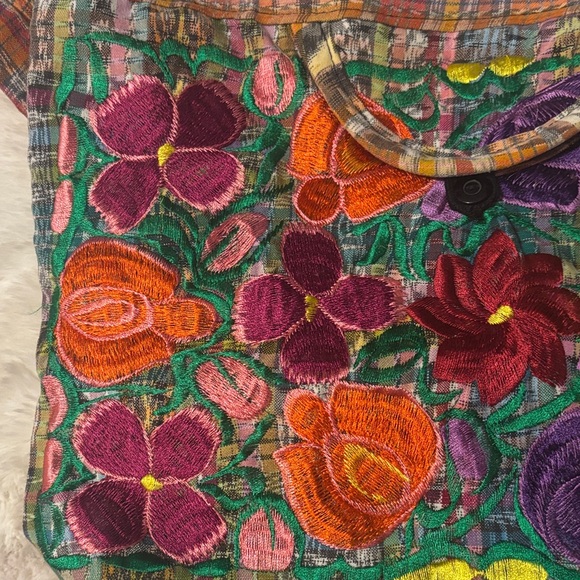 Colorful Floral Embroidered Women's Bag - Picture 5 of 8